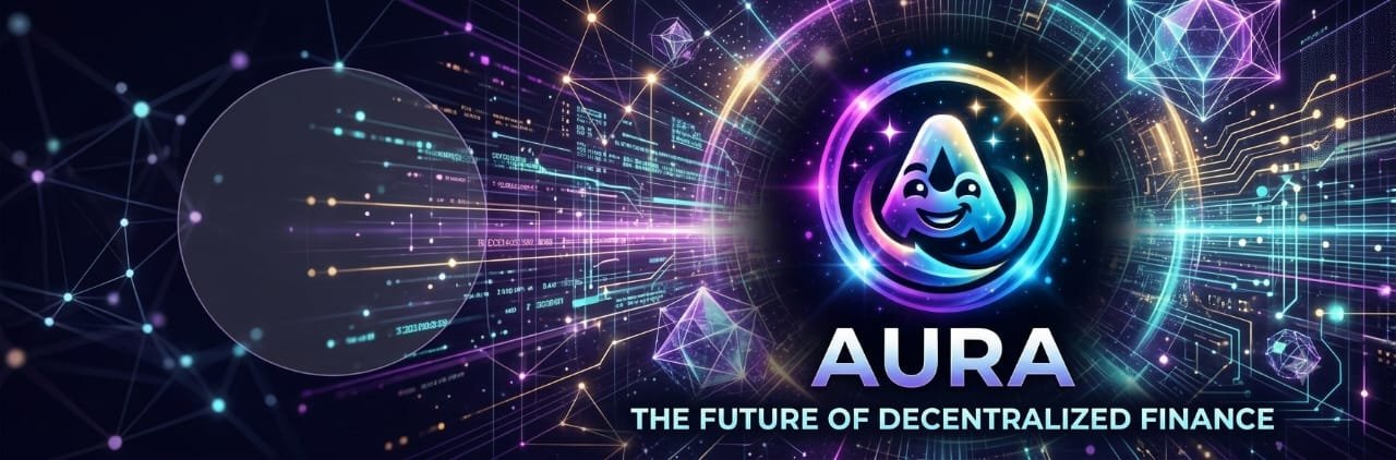 Aura decentralized finance banner